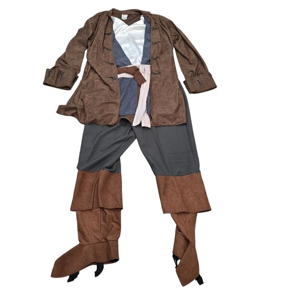 vintage Disney Pirates Of The Caribbean Jack Sparrow Halloween Costume Gasparill - Picture 3 of 8